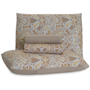 05 jogo de cama lencol malha algodao 4 pecas estampado