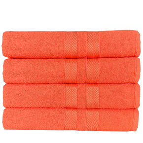 04 kit 4 toalhas de banho caricinha algodao rosa