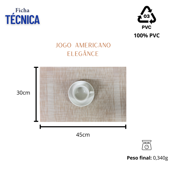 medidas jogo americano