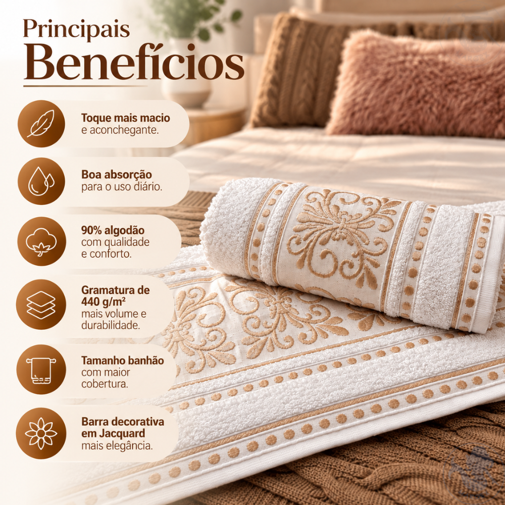 toalha de banho jacquard banhao algodao menor preco toque macia margex